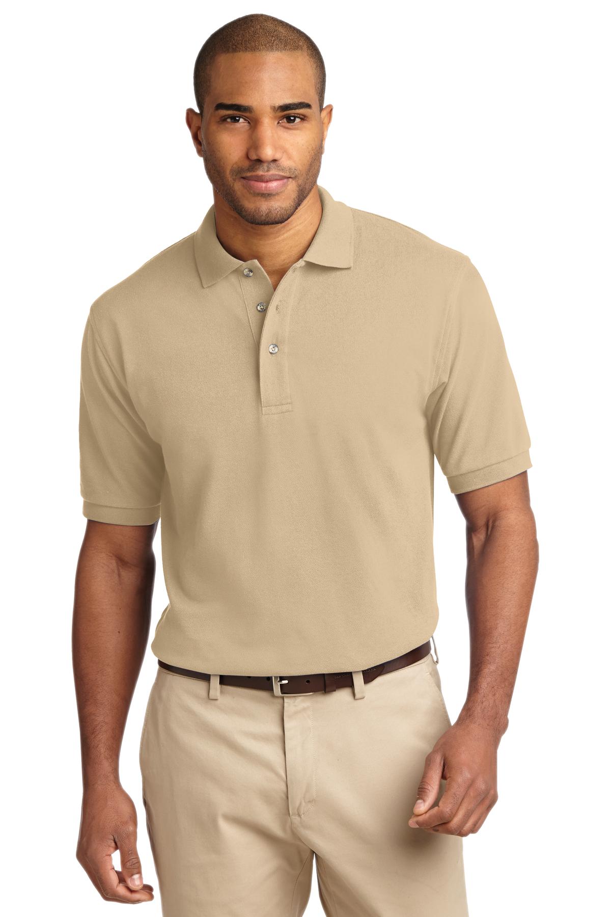 Port Authority® Tall Heavyweight Cotton Pique Polo.  TLK420