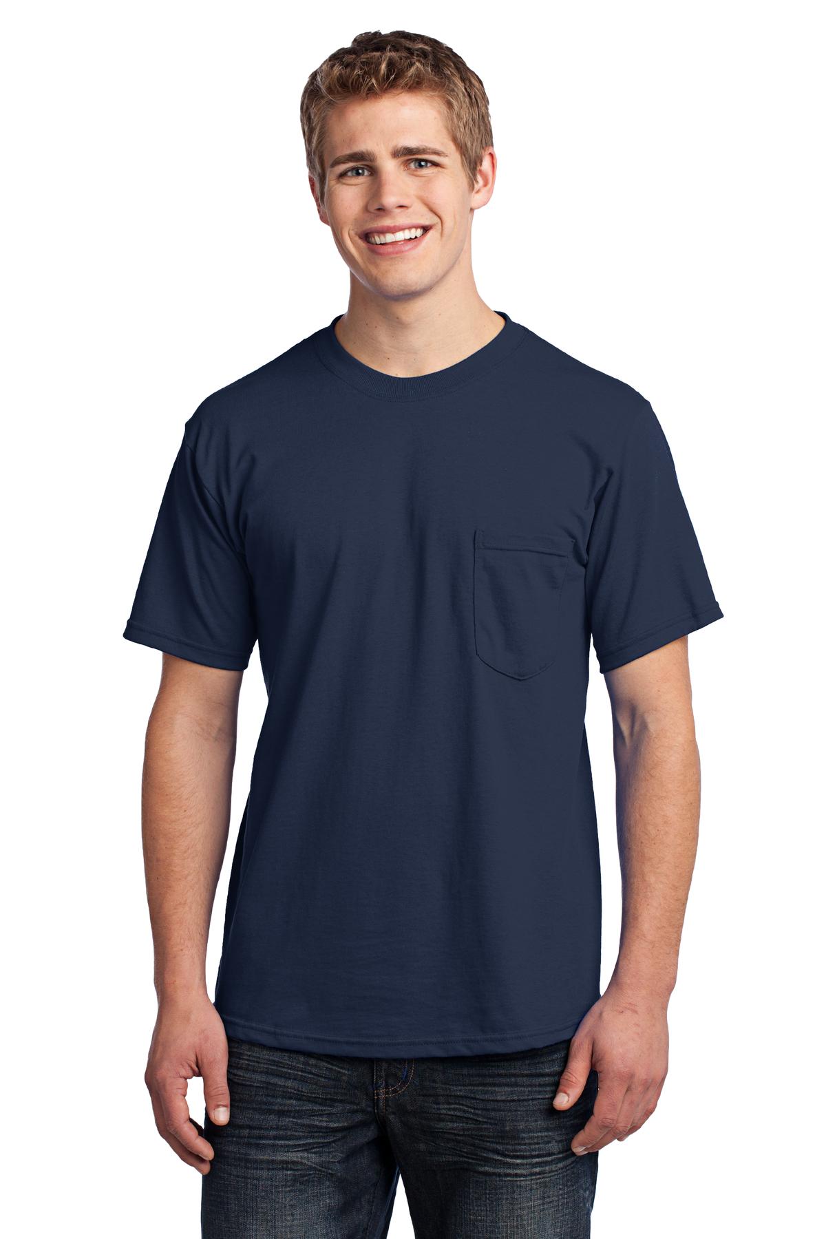 Port &amp; Company® - All-American Pocket Tee. USA100P