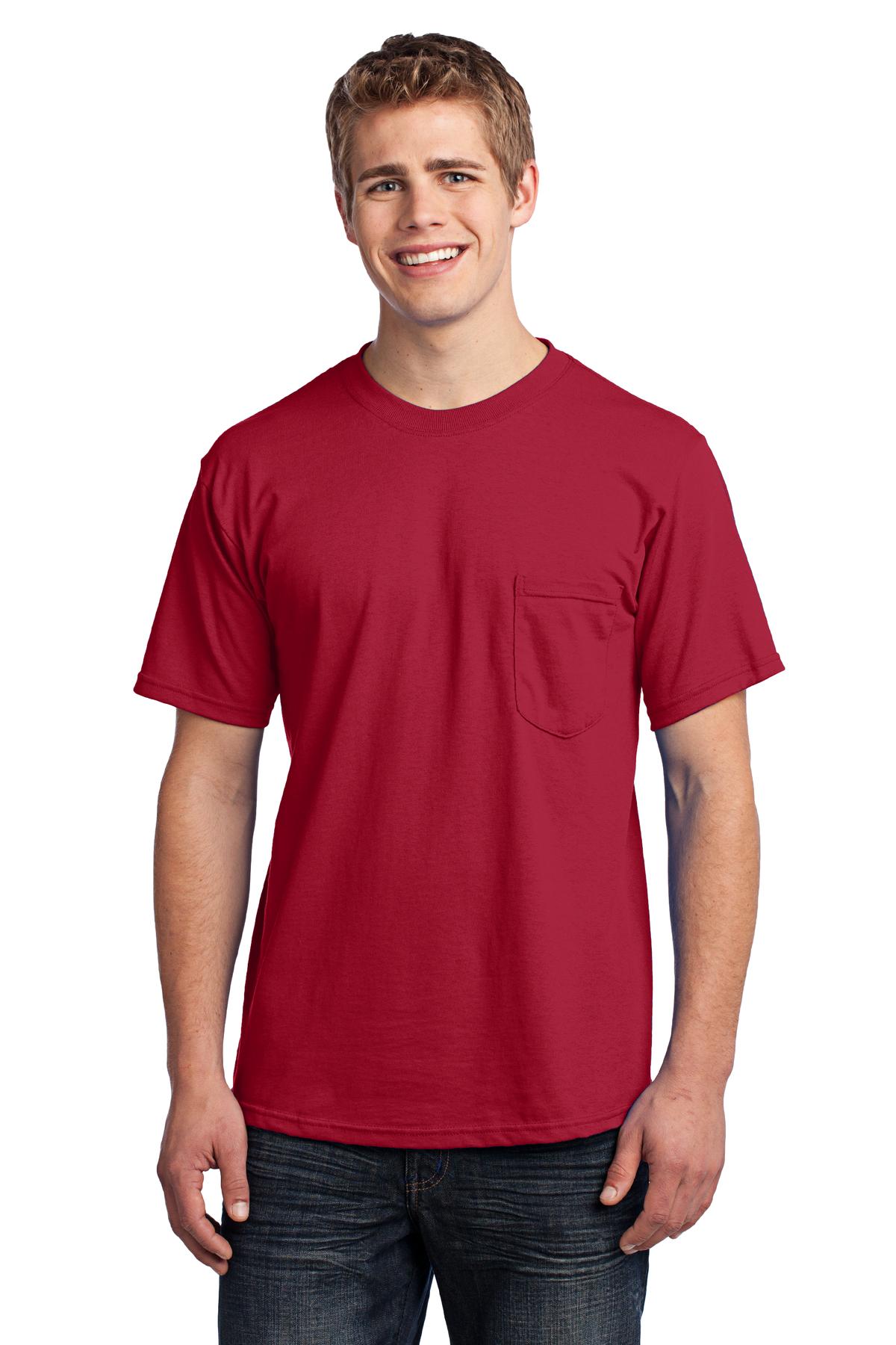 Port &amp; Company® - All-American Pocket Tee. USA100P