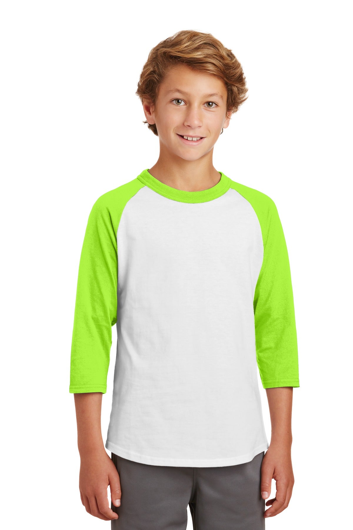 Sport-Tek® Youth Colorblock Raglan Jersey.  YT200